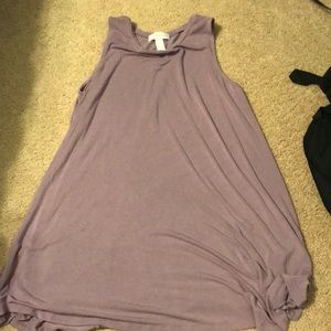 Pale purple dress!